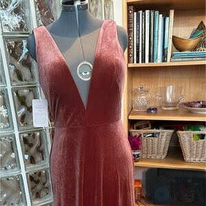 Jenny Yoo Elegant Velvet Gown